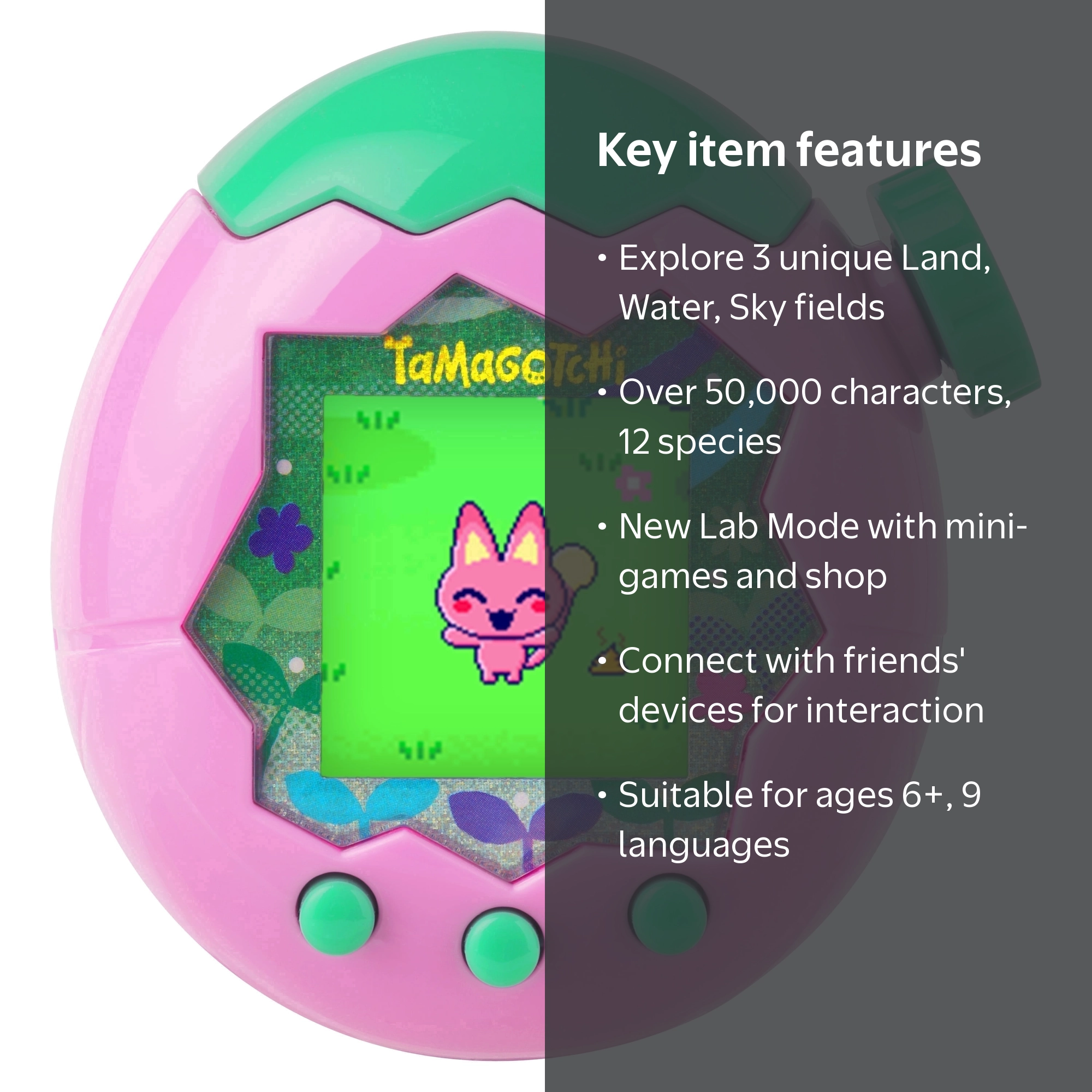 Tamagotchi Paradise - Pink Land Digital Pet - Walmart.com