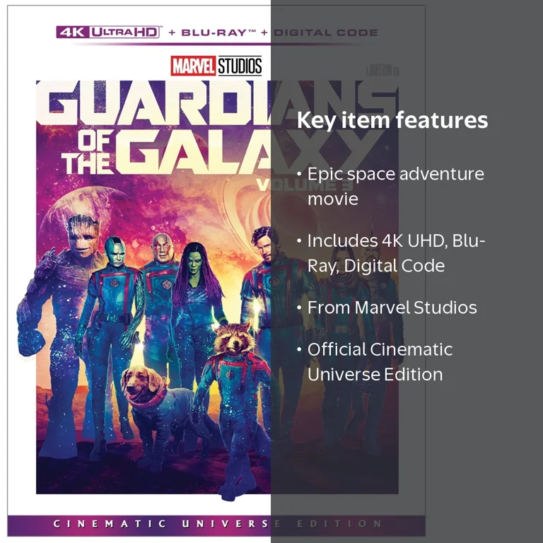 Disney, Guardians of the Galaxy: Volume 3 4K UHD Blu-Ray Digital