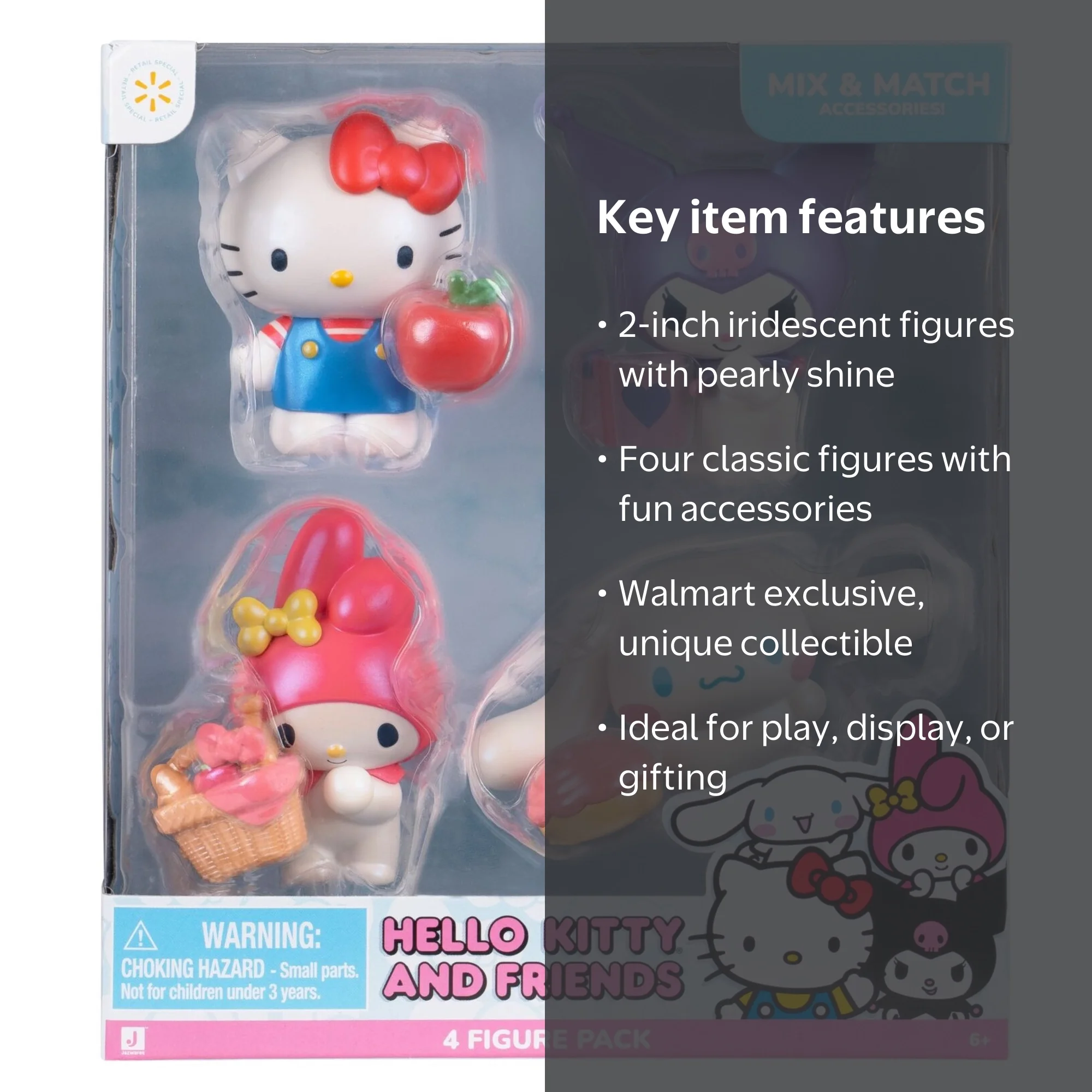 Hello Kitty® and Friends 2 inch 4-Figure Pack - Classic Figures