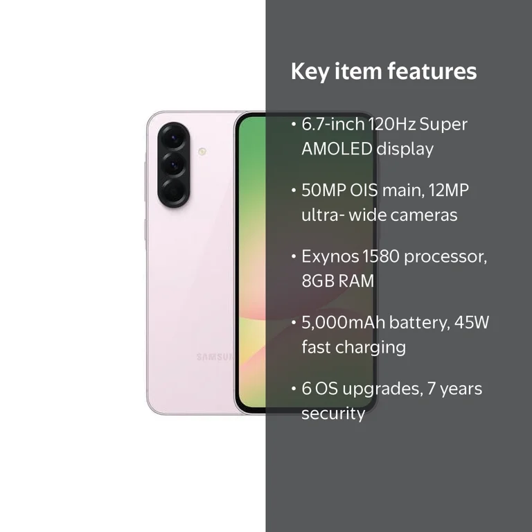 SAMSUNG Galaxy A56 5G Ai (128GB + 8GB) Awesome Pink - Walmart.com