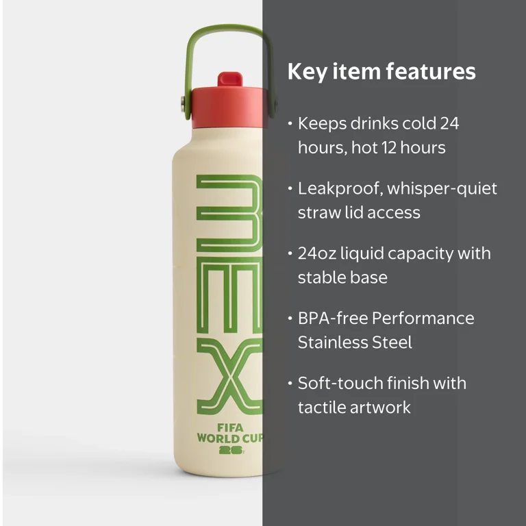 Official FIFA World Cup 26 Drib Insulated Water Bottle – Mexico