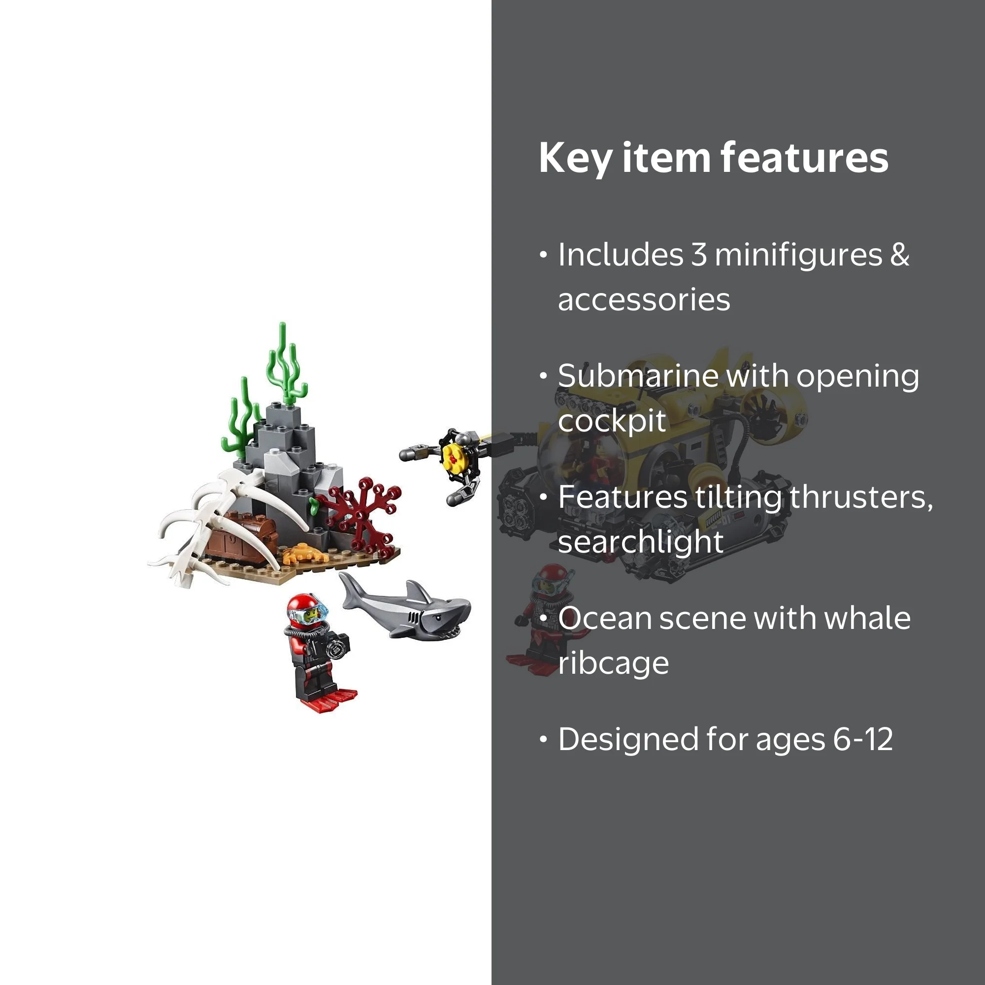 LEGO City Deep Sea Explorers 60092 Submarine Building Kit