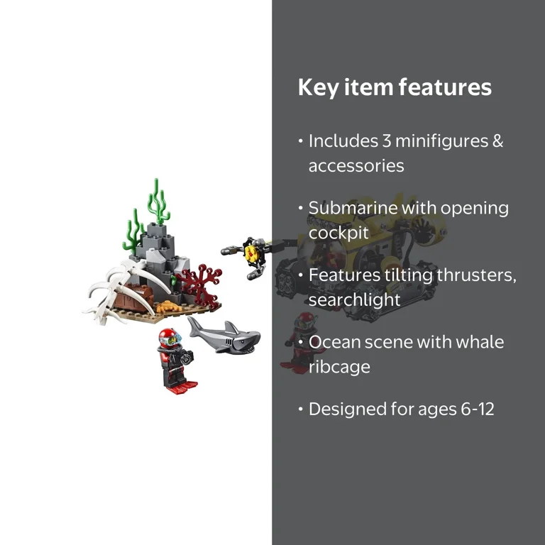 LEGO City Deep Sea Explorers 60092 Submarine Building Kit
