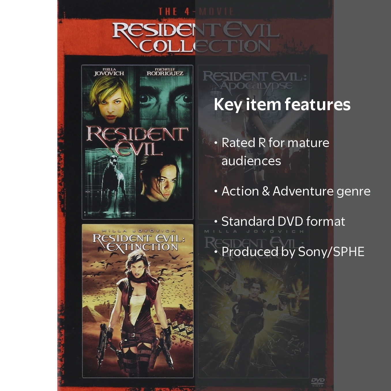 Resident Evil Collection: The 4 Movie (DVD Sony Pictures