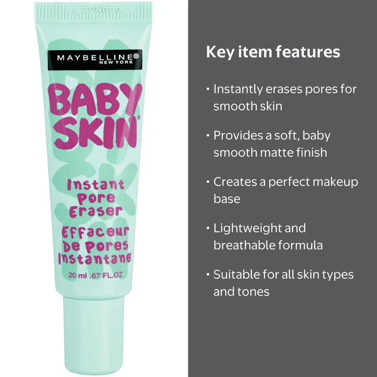 Maybelline, Baby Skin Instant Pore Eraser Primer, 0.67 fl oz