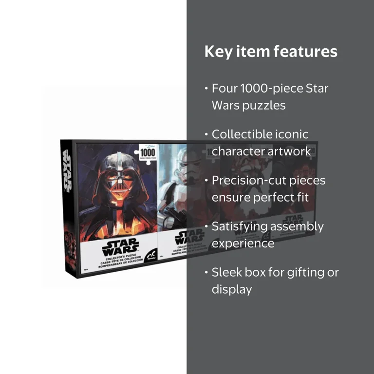 Disney, Star Wars Collector's Puzzle Set, 4-Pack, Multicolor