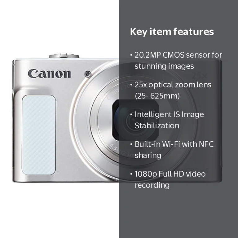 Canon PowerShot SX620 Wi-Fi, Point Shoot 20.2MP, 25x Optical Zoom