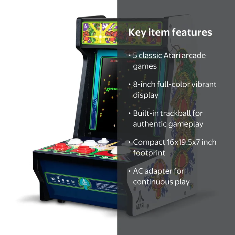 Basic Fun! Atari Centipede Counter Series Arcade Game, 8-Inch