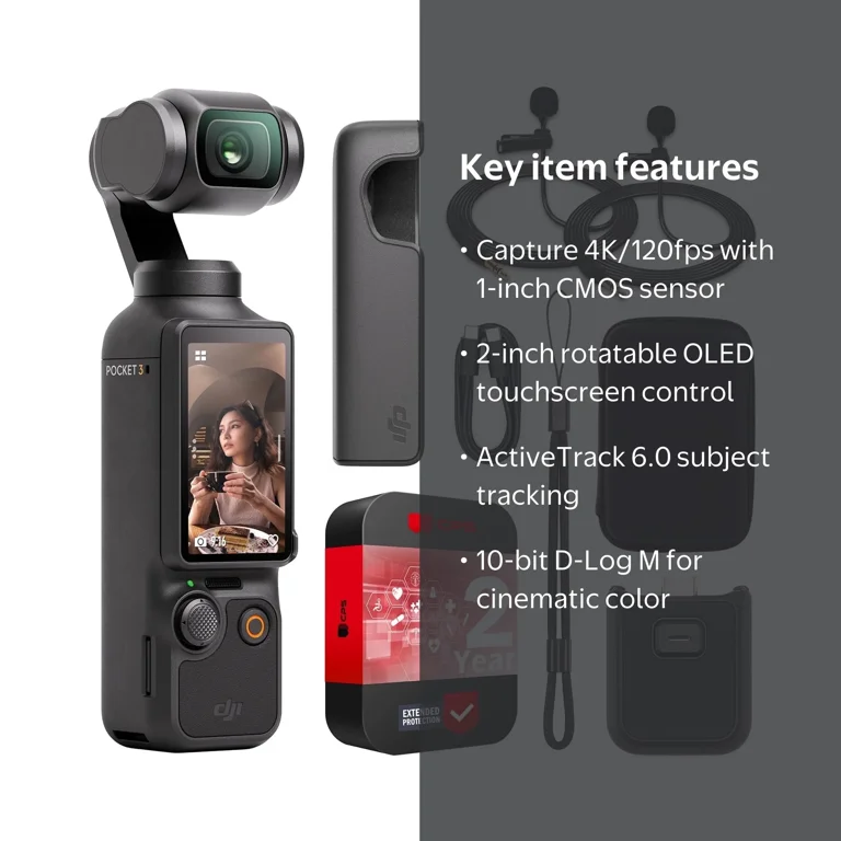 ビデオカメラ DJI Osmo pocket 3 DJI Osmo Pocket 3 Vlogging Camera with 1'' CMOS & 4K/120fps Video