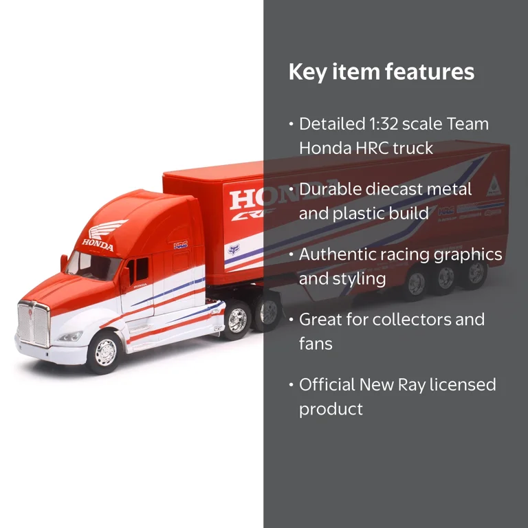New Ray Toys, Team Honda HRC Motocross Racing Transporter Truck
