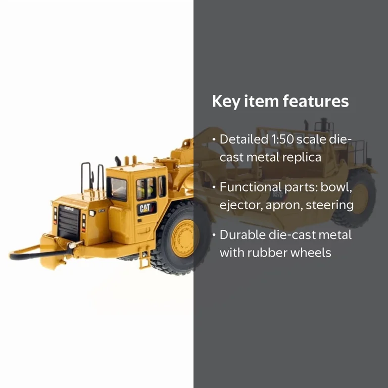 Caterpillar, Wheel Tractor Scraper, 657G, Die-Cast 1:50 Scale