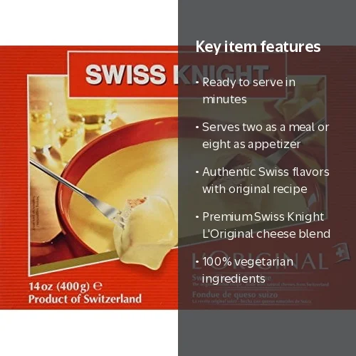  Cheese Fondue 新品タグ付 Swiss Knight, Fondue Cheese, 14 Oz, Red, Ready in Minutes