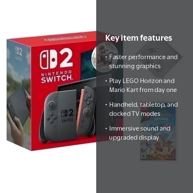 NEW TEC Nintendo Switch 2 Console Bundle – Includes LEGO Horizon