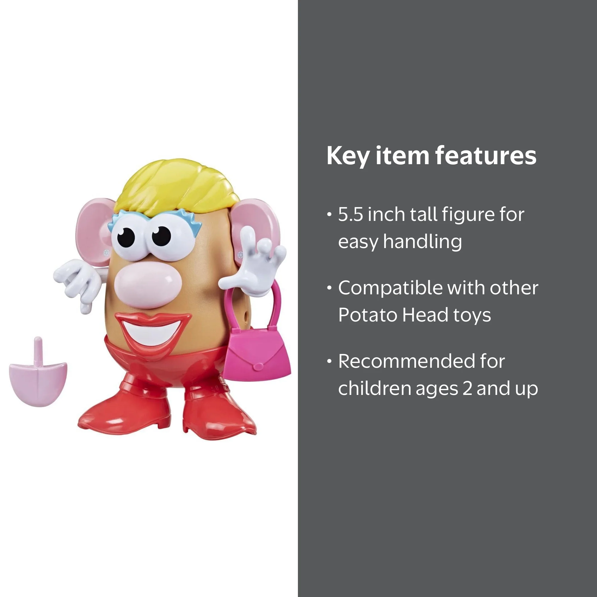 Mrs. Potato Head Silly Toy Set for Preschool Kids; Play Figure for