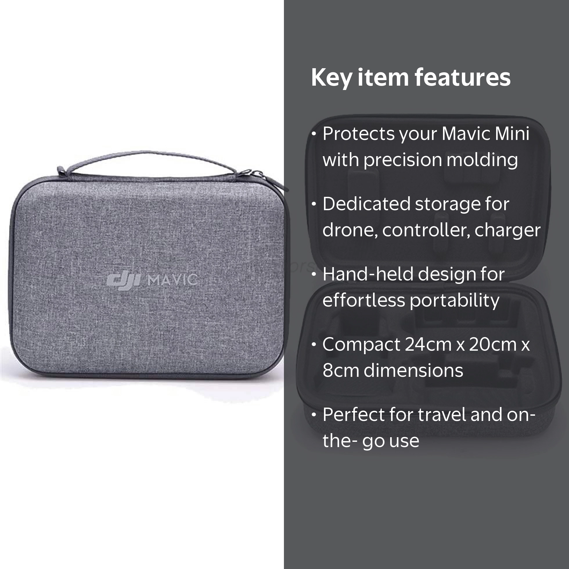 DJI Part Mavic Mini Carrying Case, Black, 24208cm, for Drone