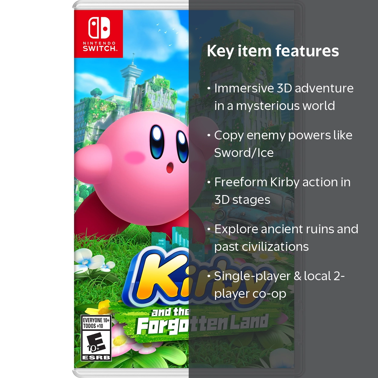Nintendo, Kirby and The Forgotten Land, Nintendo Switch - Walmart.com
