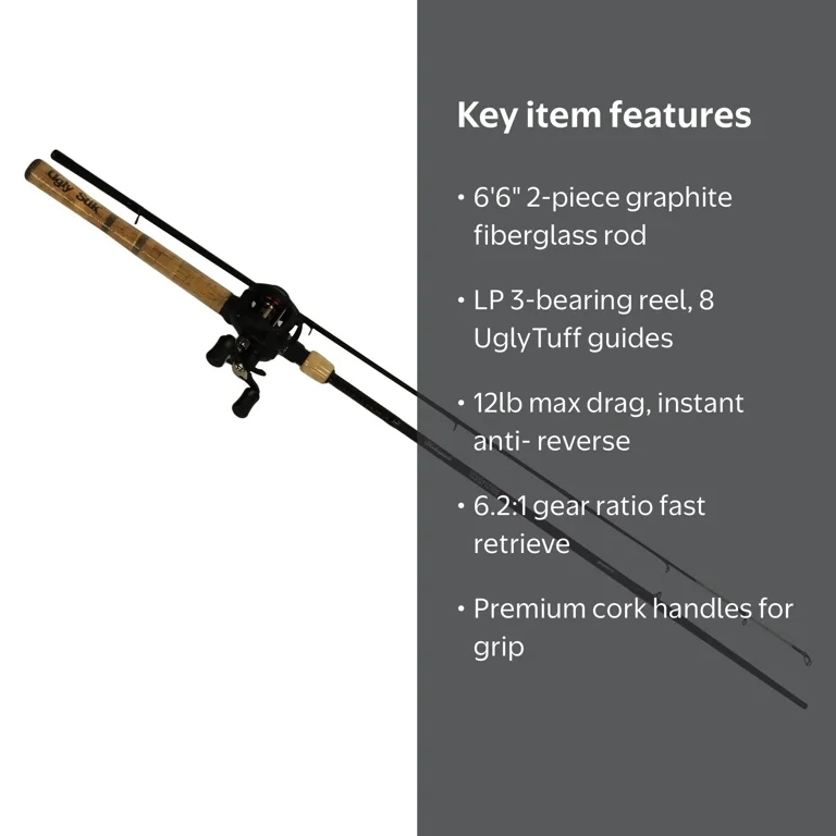 6'6 baitcaster rod Shimano Clarus F Spinning 6'6" Medium Heavy This exposed reel seat is modified by cutting the threads shorter Lew's Classic Speed Stick Baitcast