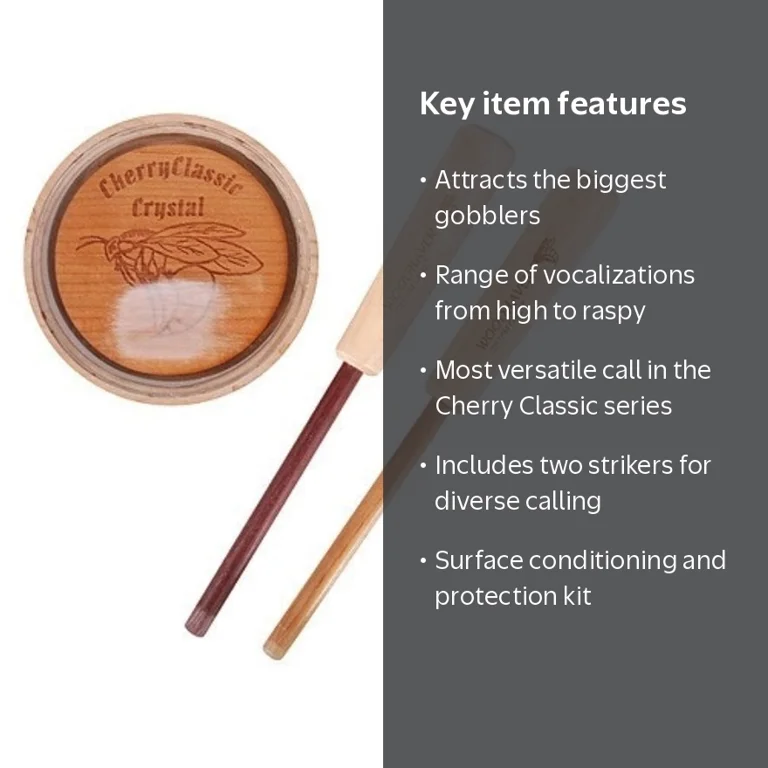 Woodhaven, Cherry Classic Crystal Turkey Call, 10.65 in, Brown
