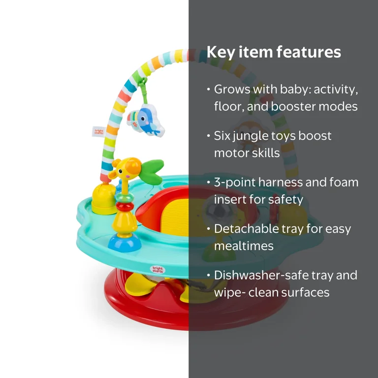 Bright Starts, SuperSeat 3-in-1 Seat, RRK150, Playful Paradise