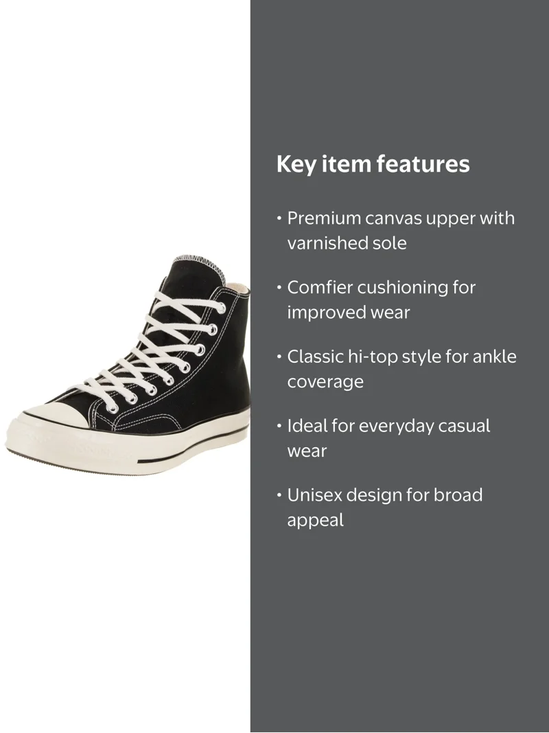 Converse Unisex Chuck Taylor All Star 70 Hi Top Basketball Shoe