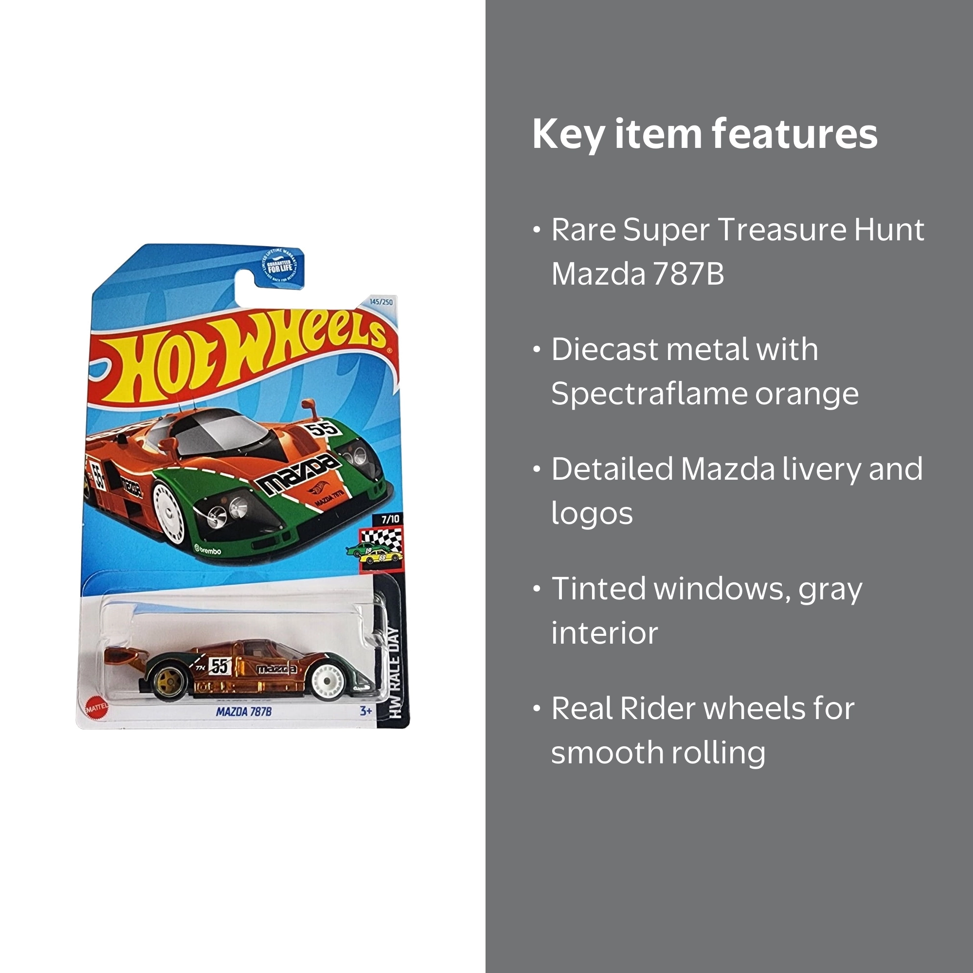 Hot Wheels Mazda 787B. Super Treasure Hunt. HW Race Day. 145/250
