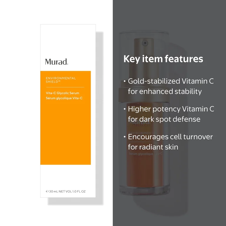 Murad, Glycolic Serum, 1 fl oz, Brightening, Hydrating - Walmart.com