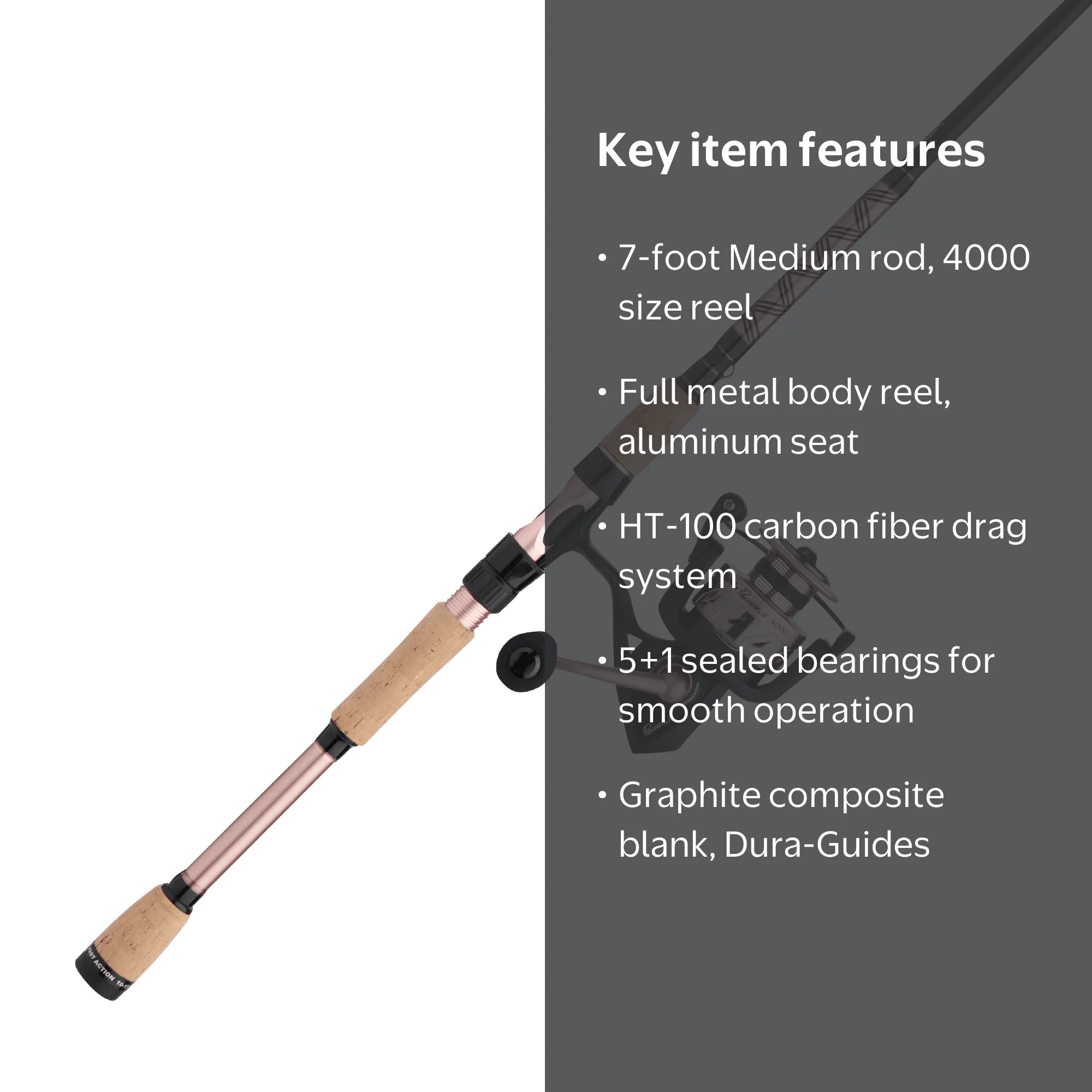 PENN Passion® II Combo, 7' Medium Fishing Rod, 4000 Size Reel