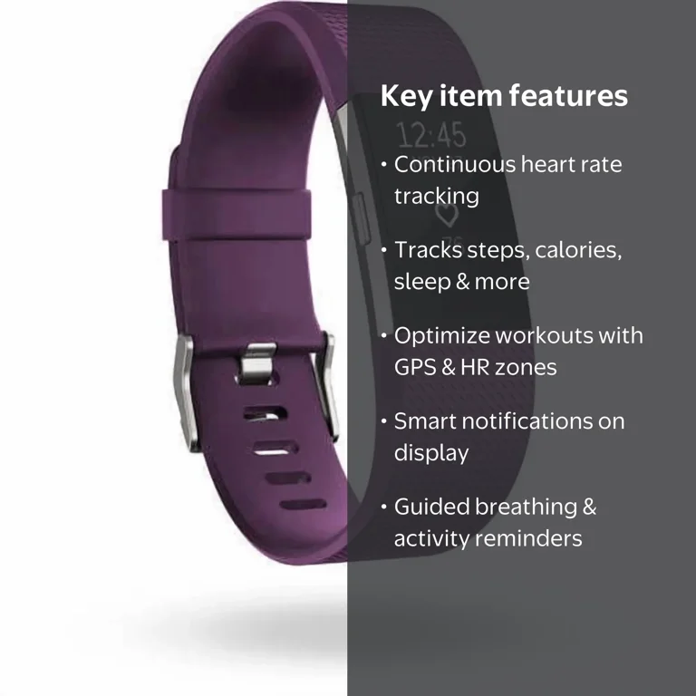 New Fitbit Charge 2 Activity Tracker HR - Fitness Electronics