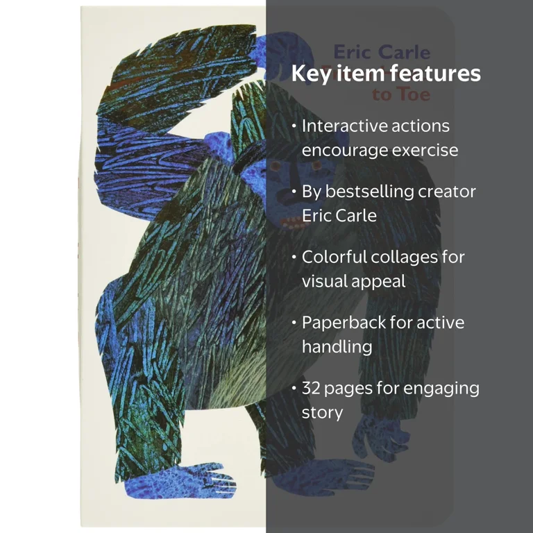 Eric Carle, From Head to Toe Paperback, 9780064435963 - Walmart.com