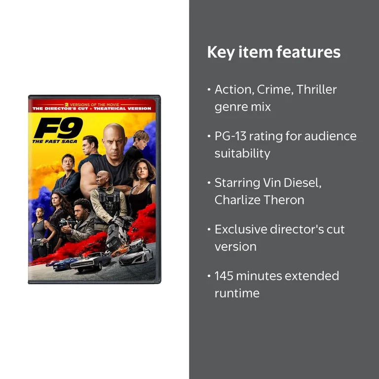 F9: Nine Speed Movie - The Fast Saga Director's Cut (DVD