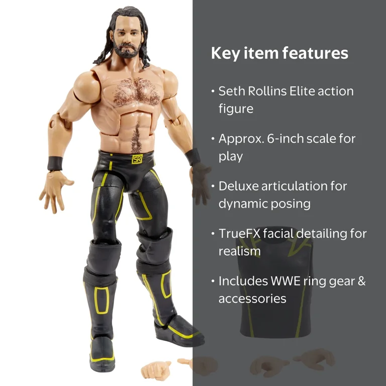 WWE, Action Figure, Seth Rollins Elite Collection, 6-inch