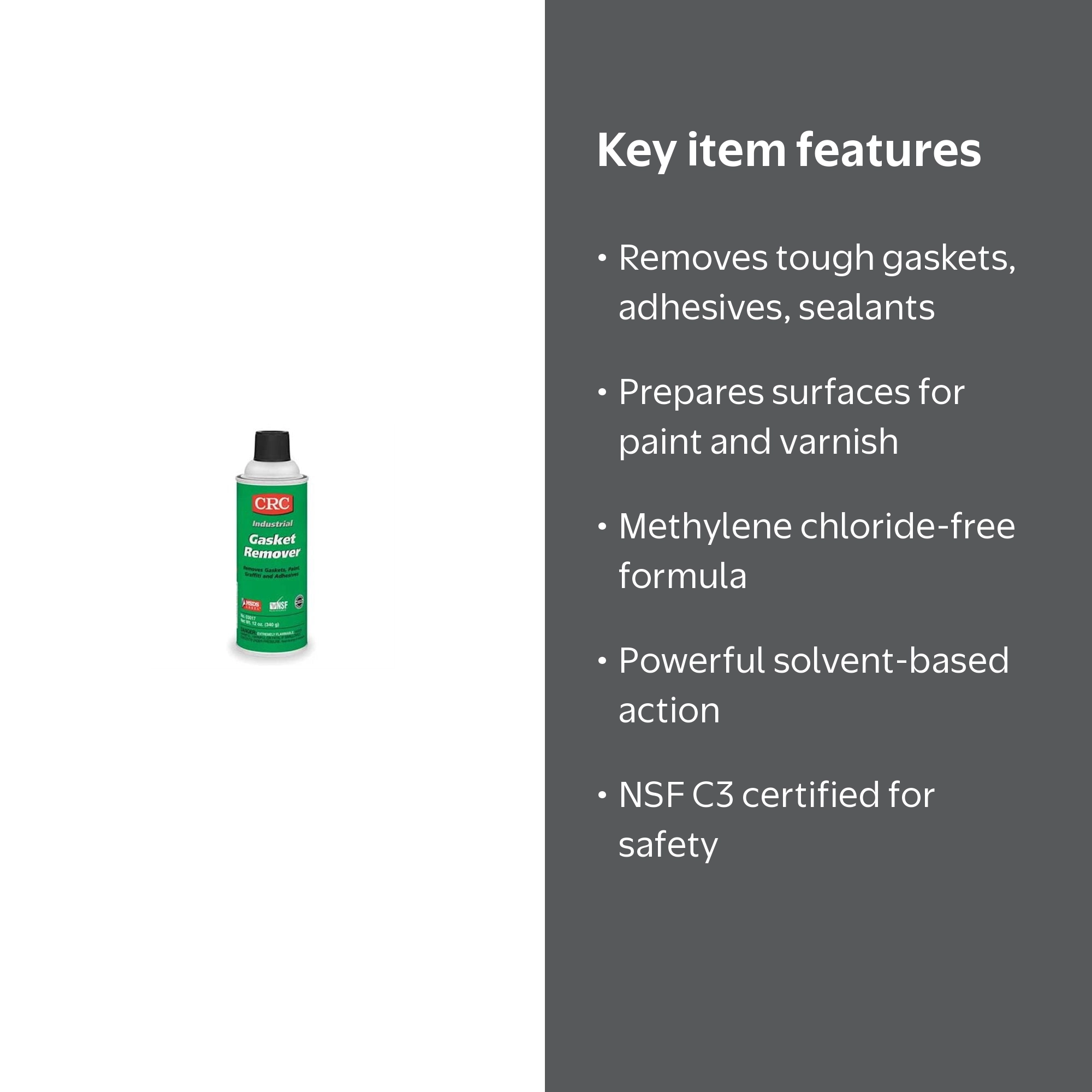 CRC Gasket Remover, 12 oz.Aerosol Can,Grays 03017 - Walmart.com