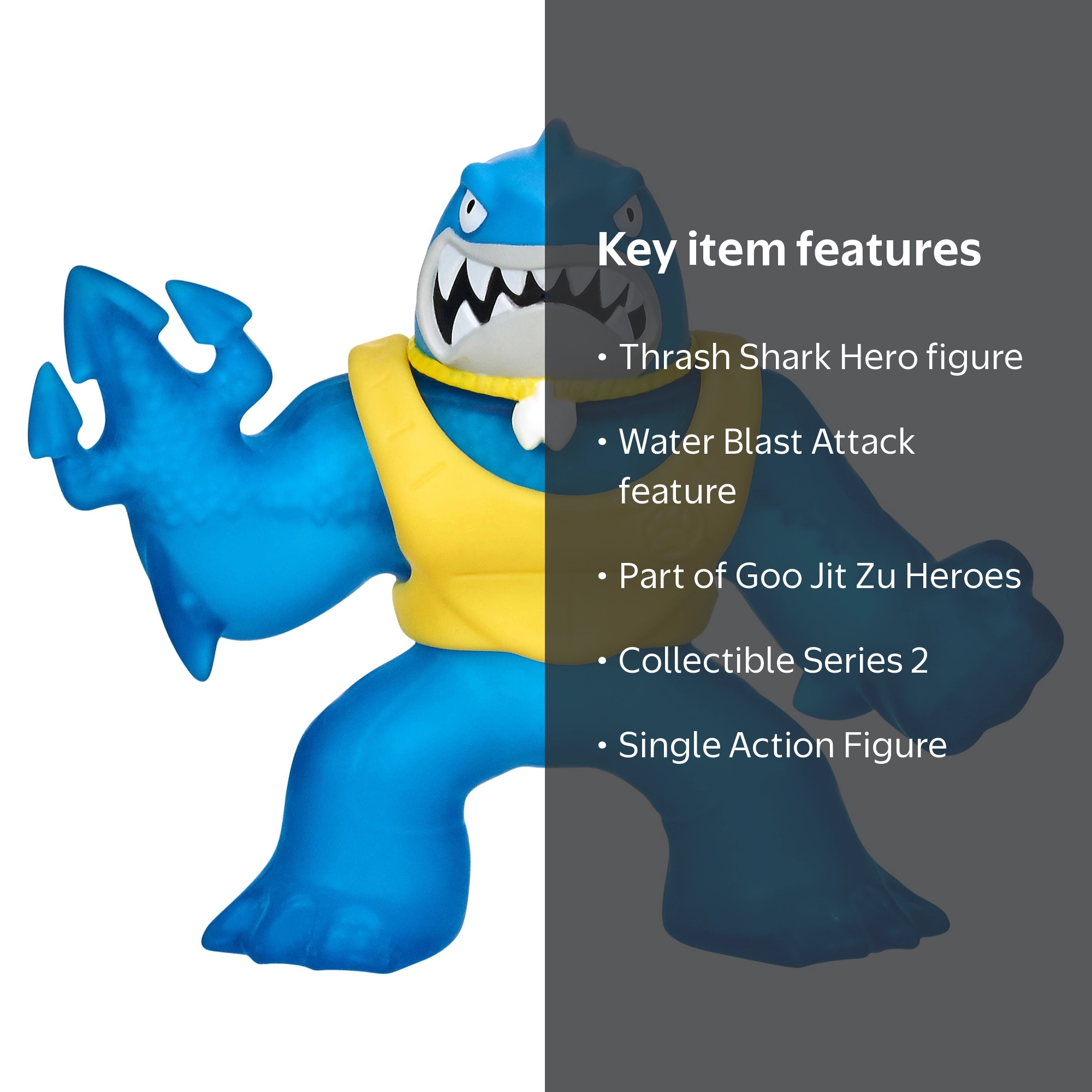 Heroes of Goo Jit Zu Water Blast 1-Pack Action Figure, Thrash the