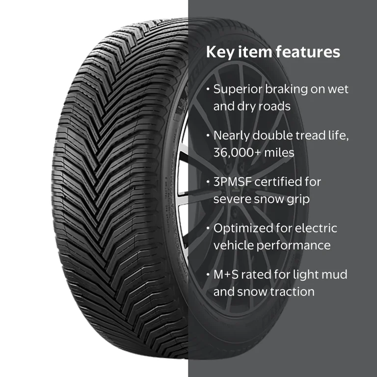 Michelin Cross Climate2 A/W Tire, 235/50R18 97V, Fit Ford Escape