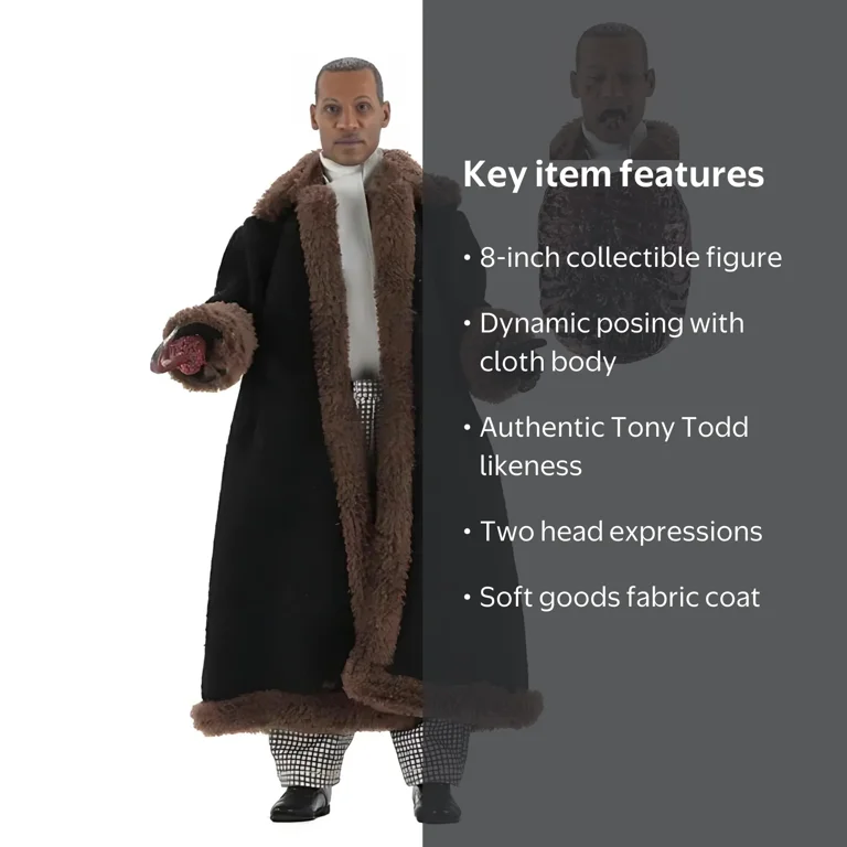 NECA, Candyman 8-Inch Cloth Action Figure, with interchangeable