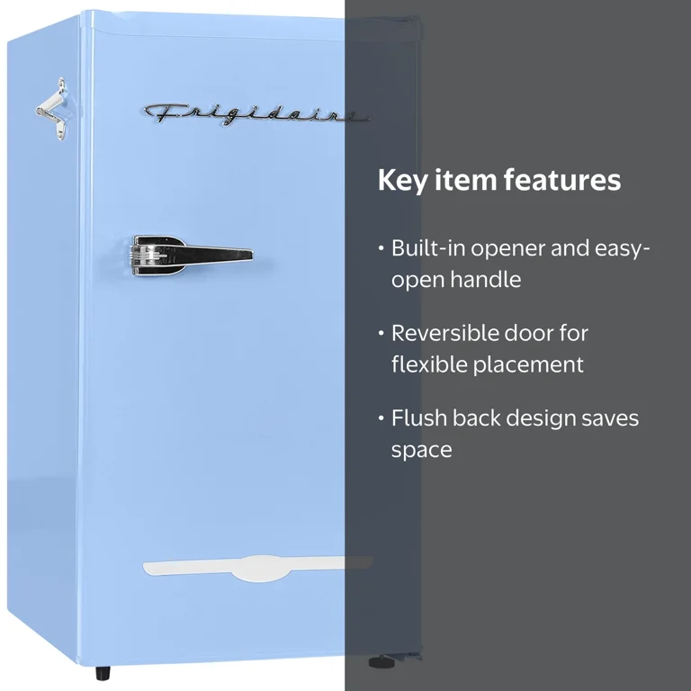 Frigidaire, Mini Refrigerator, 3.2 Cu ft, Retro Blue - Walmart.com