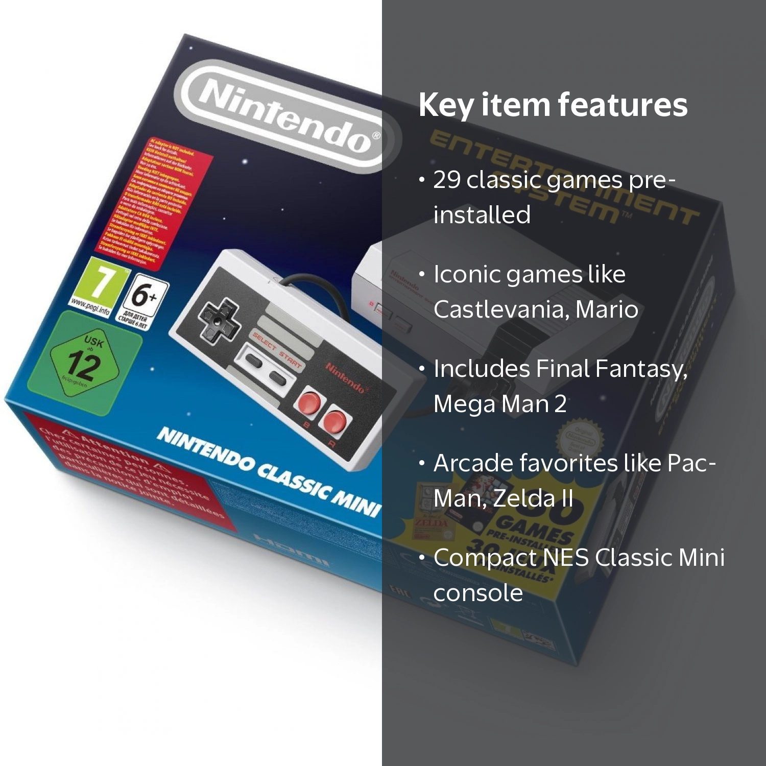 Free Shipping! NES Classic Mini EU Console Nintendo Retro Video