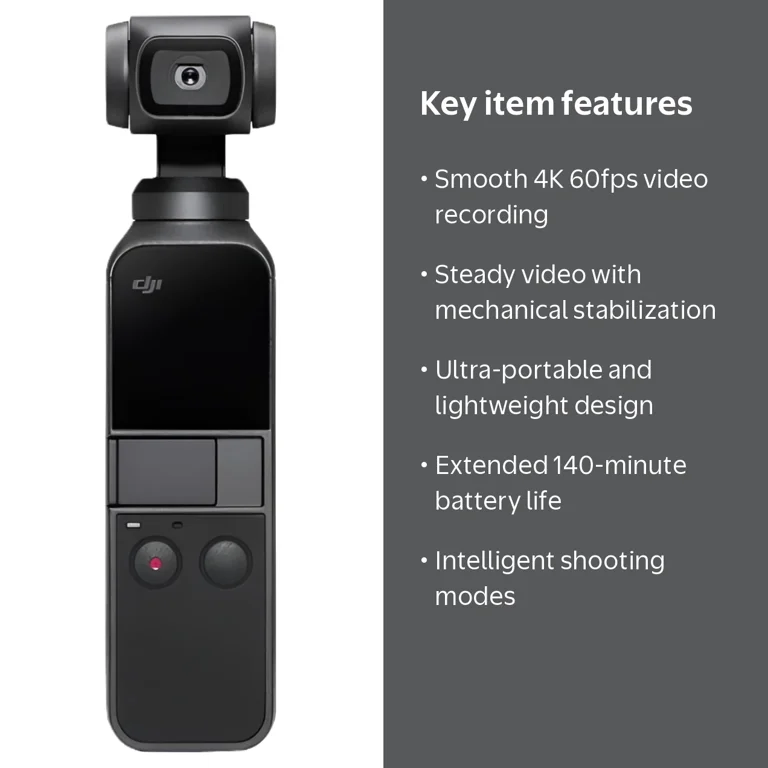 ビデオカメラ DJI osmo pocket DJI Osmo Pocket Handheld Digital Camcorder - Small, Portable, 4K