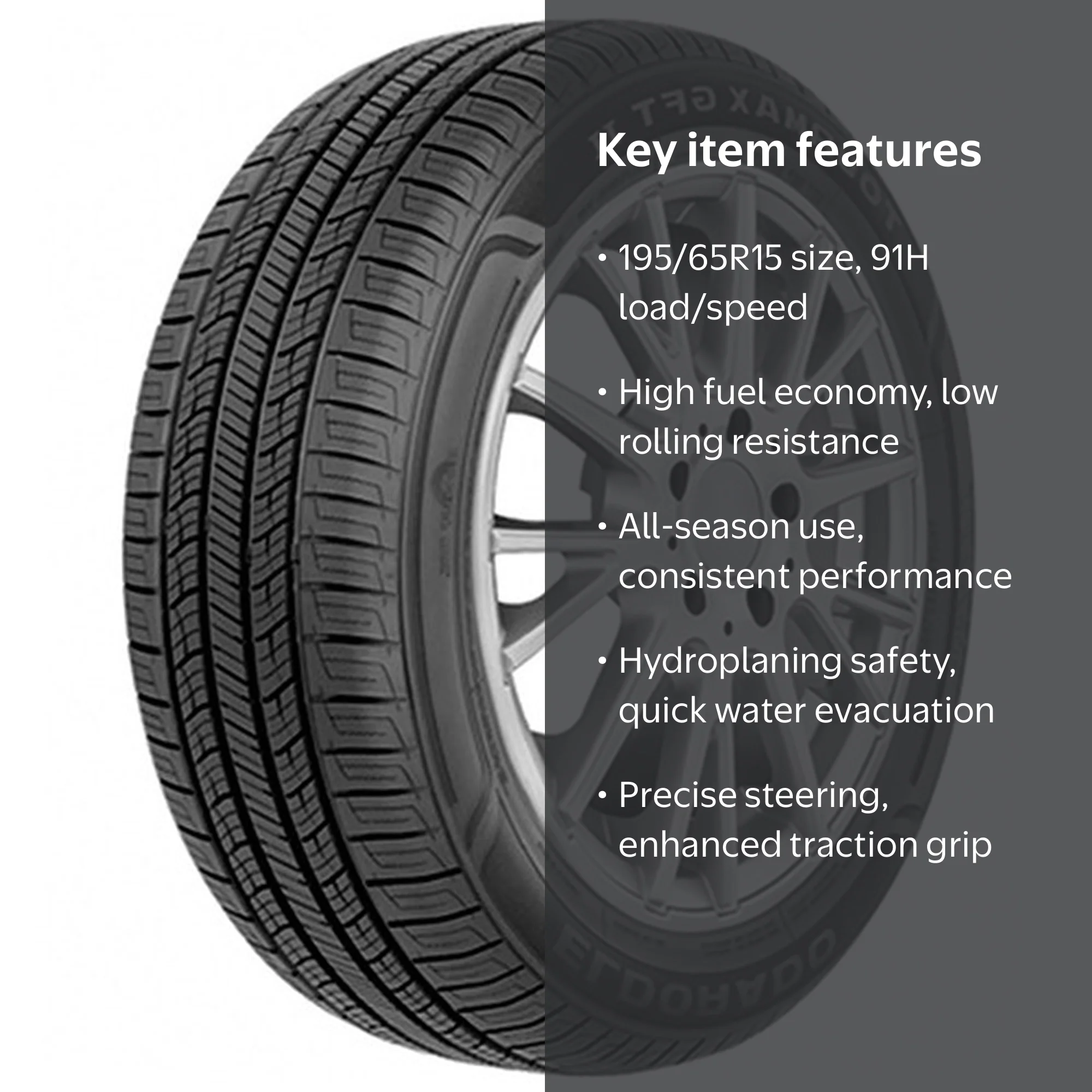 Eldorado Tourmax GFT II All Season 195/65R15 91H Passenger Tire