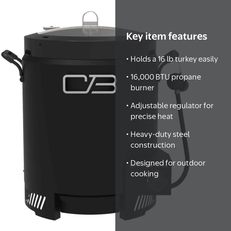The Big Easy The Big Easy 北欧AOR Charbroil, Outdoor Turkey Fryer and Air Fryer, Black, 16 lb
