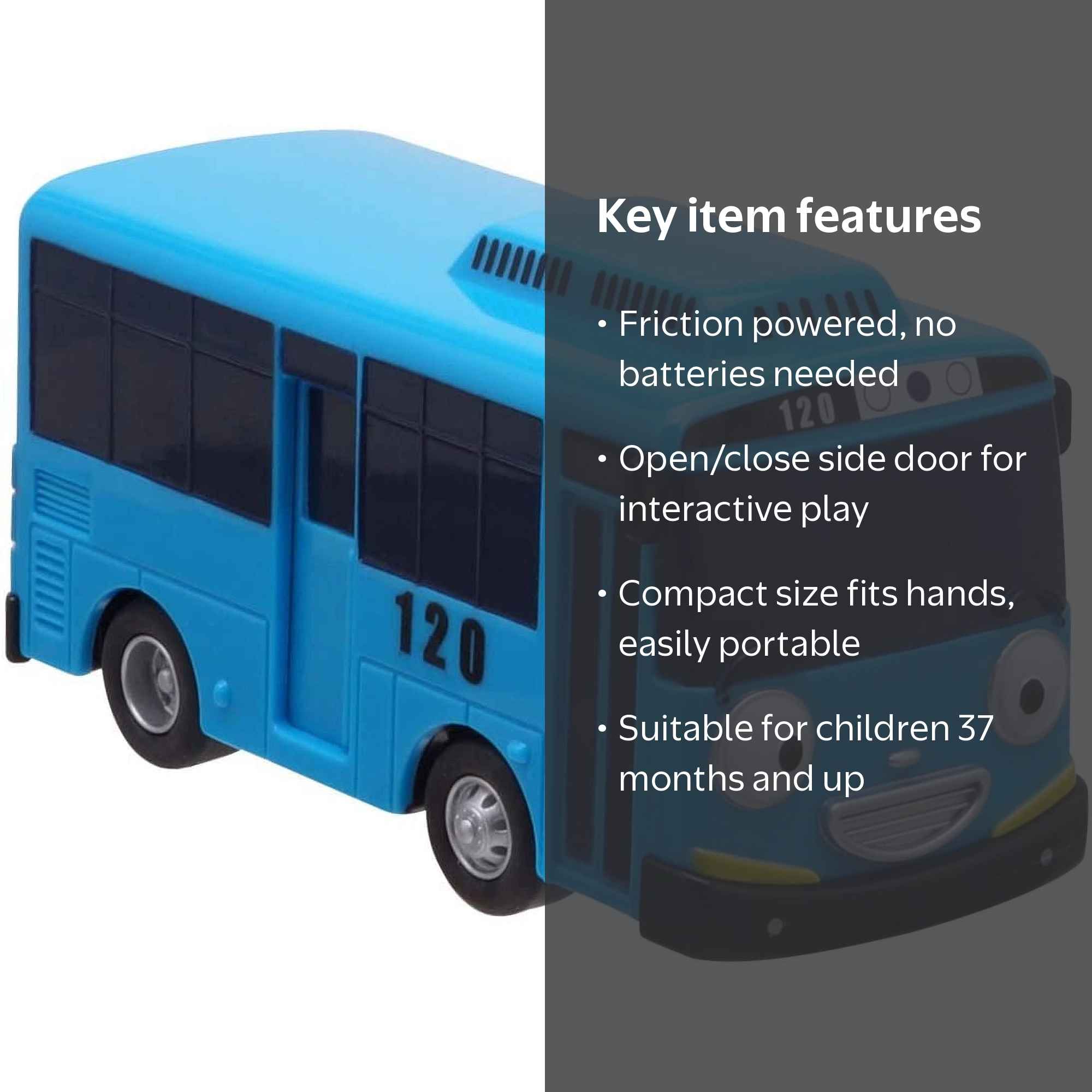 Tayo, The Little Bus Friends, Friction Powered Mini Toy - Walmart.com