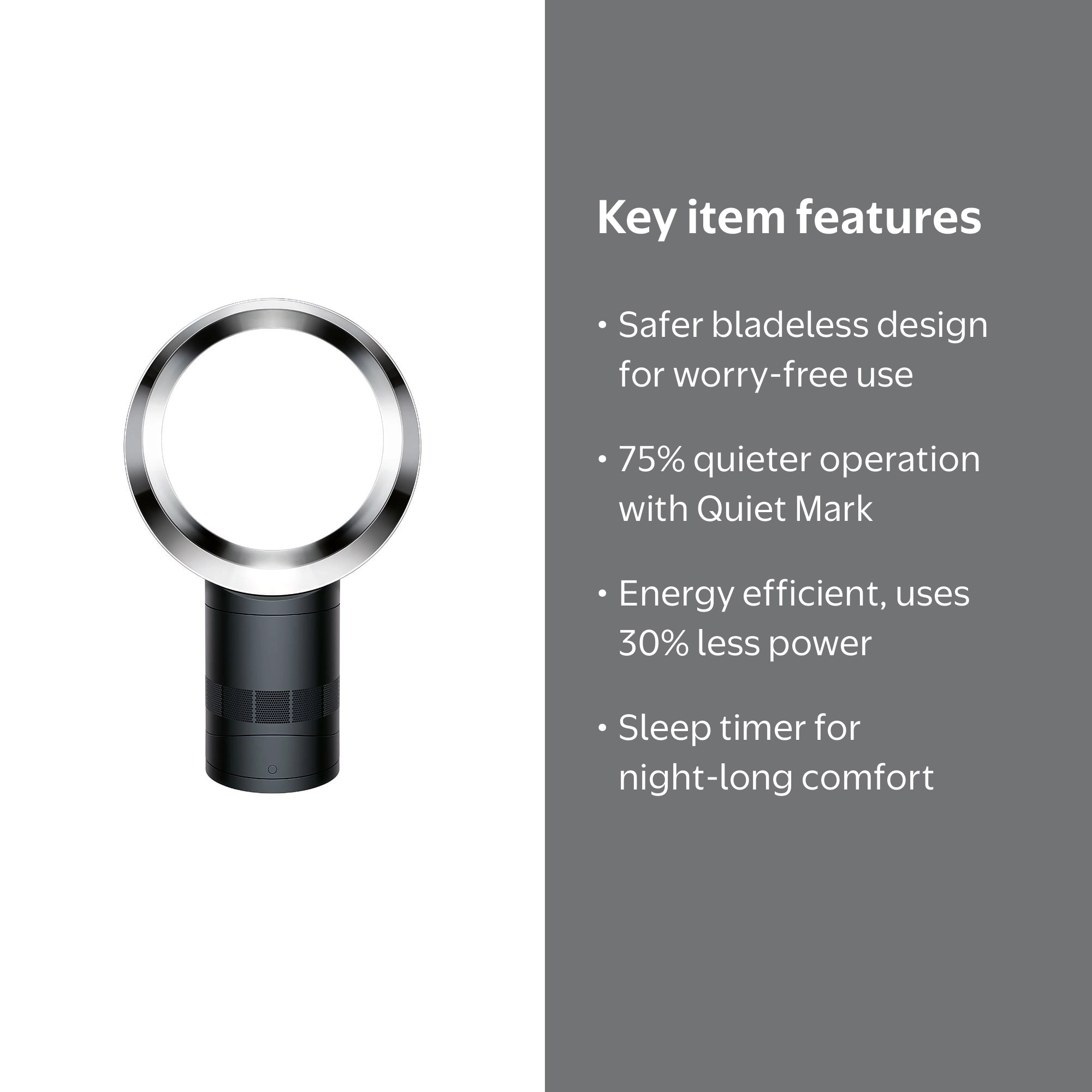 Dyson AM06 Bladeless Desk Fan, Air Multiplier Technology, Quiet
