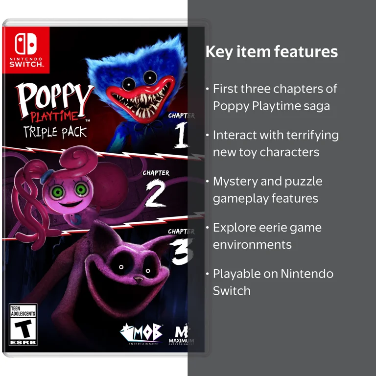 MaximumGames Poppy Playtime Triple Pack Chapters 1-3 Nintendo