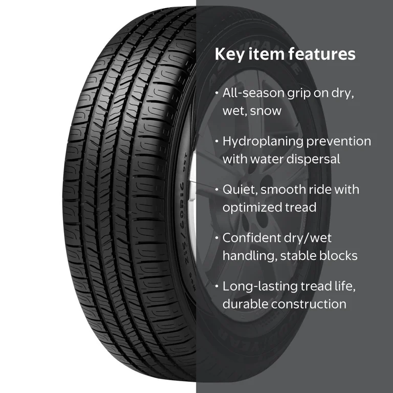 Free Shipping! Goodyear Assurance All-Season 185/65R15 88T BSW Car