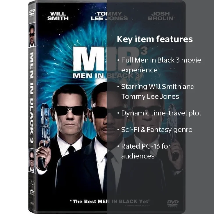 Sony Pictures, Digital Video Disc, Men in Black 3 PG-13 - Walmart.com