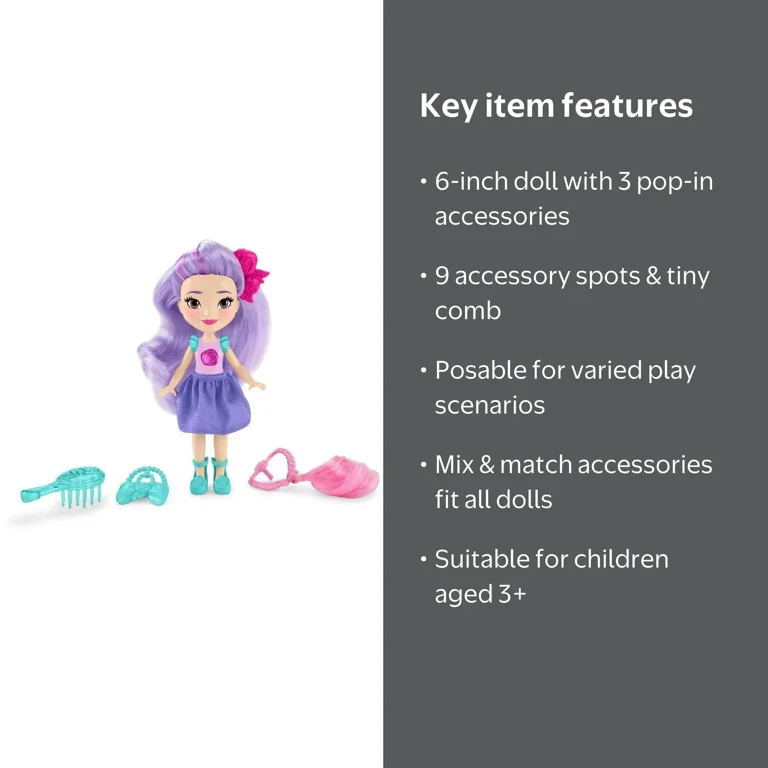 Sunny Day Pop-In Style Blair 6 inch Doll - Walmart.com