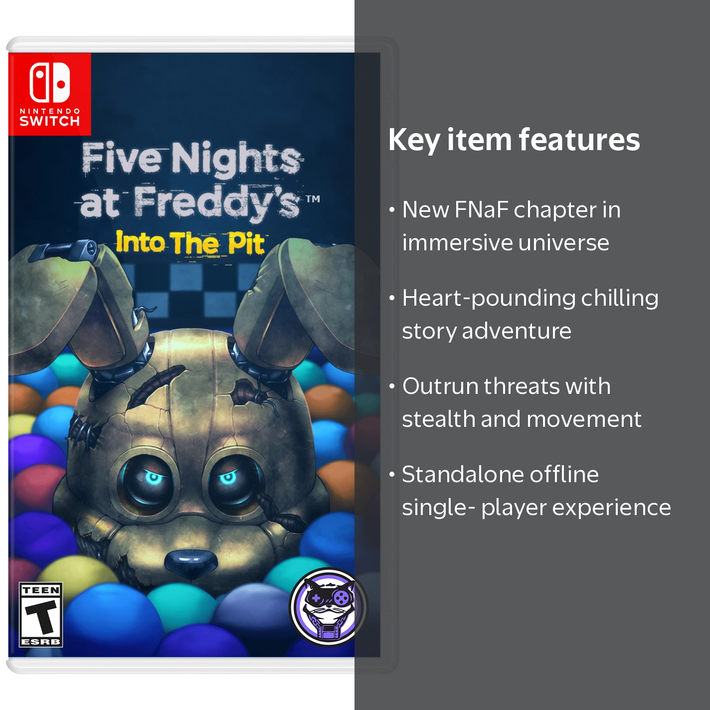 Free Shipping! 8am8bit, Inc Five Nights at Freddy's Into the Pit