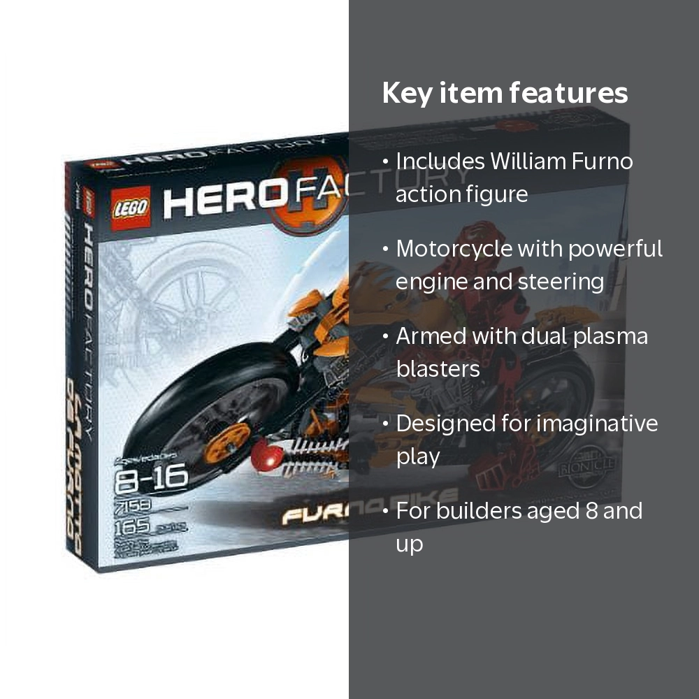 GOROU 7158 Hero Factory Furno Bike - Walmart.com