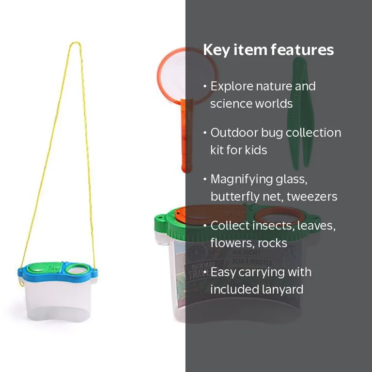 Happy Date Bug Catcher Kit with Magnifying Glass and Butterfly Net
