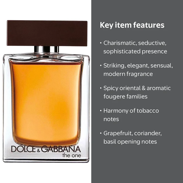 Dolce and Gabbana, The One Eau de Toilette, 1.7 fl oz, Men